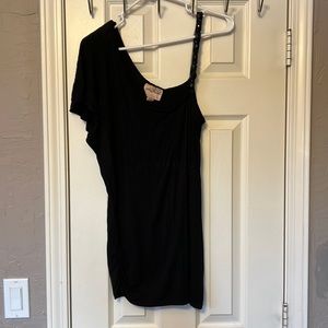 Cute black bling top